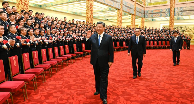 Xi trifft Helden und Vorbilder des öffentlichen Sicherheitssystems