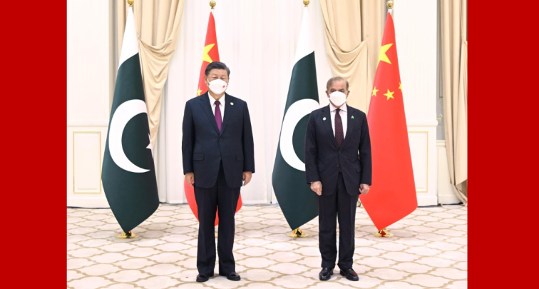  Xi trifft pakistanischen Premierminister Muhammad Shehbaz Sharif 