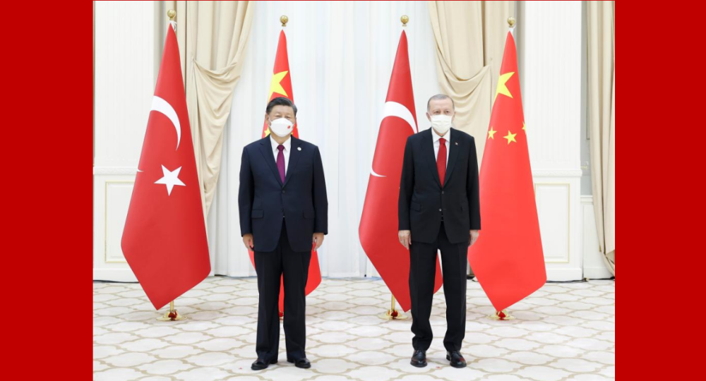  Xi trifft türkischen Präsidenten Recep Tayyip Erdogan 