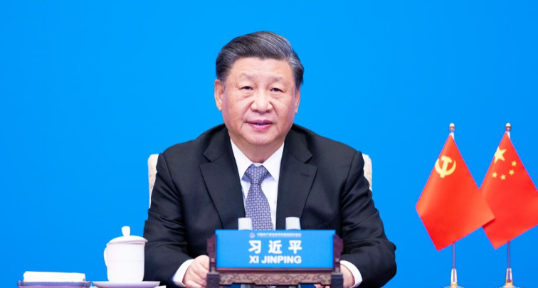  Xi nimmt am Dialog zwischen KPCh und politischen Parteien der Welt teil 