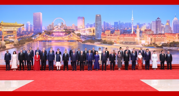 Xi Jinping und Peng Liyuan veranstalten Willkommensbankett für Gäste des SCO-Gipfels in Tianjin