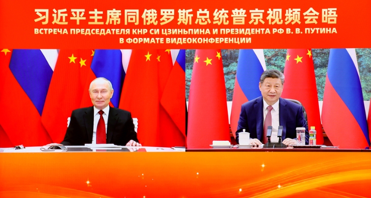 Xi Jinping führt Videogespräch mit Wladimir Putin