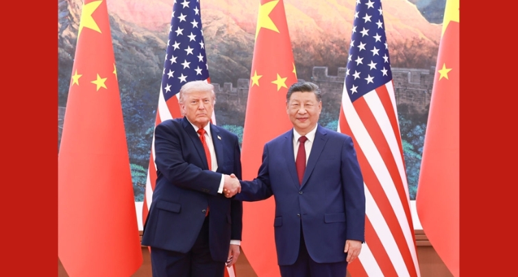 Xi Jinping trifft Donald Trump