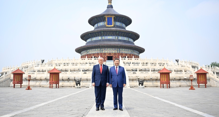 Xi Jinping und Donald Trump besichtigen gemeinsam Beijinger Himmelstempel