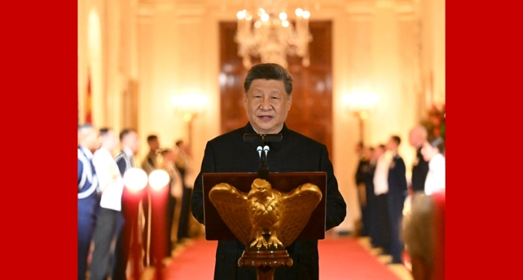 Staatsbesuch in den USA: Xi Jinping nimmt am Begrüßungsbankett teil